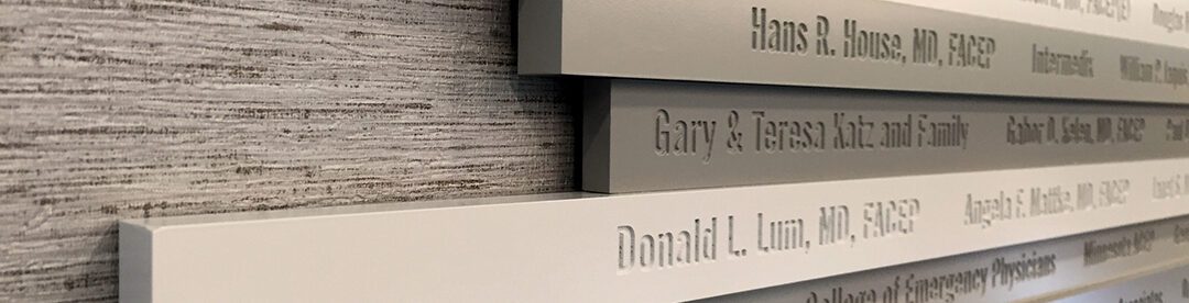 American College of Emergency Physicians Honor Wall